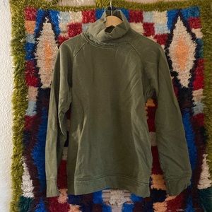 Jungmaven Raglan Sleeve turtle neck sweatshirt